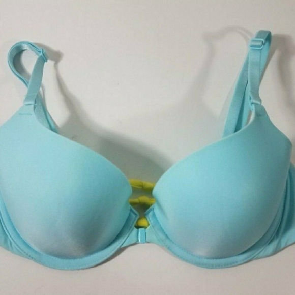 Victoria's Secret Other - Victoria's Secret  32D Lined Demi Blue Green knots
